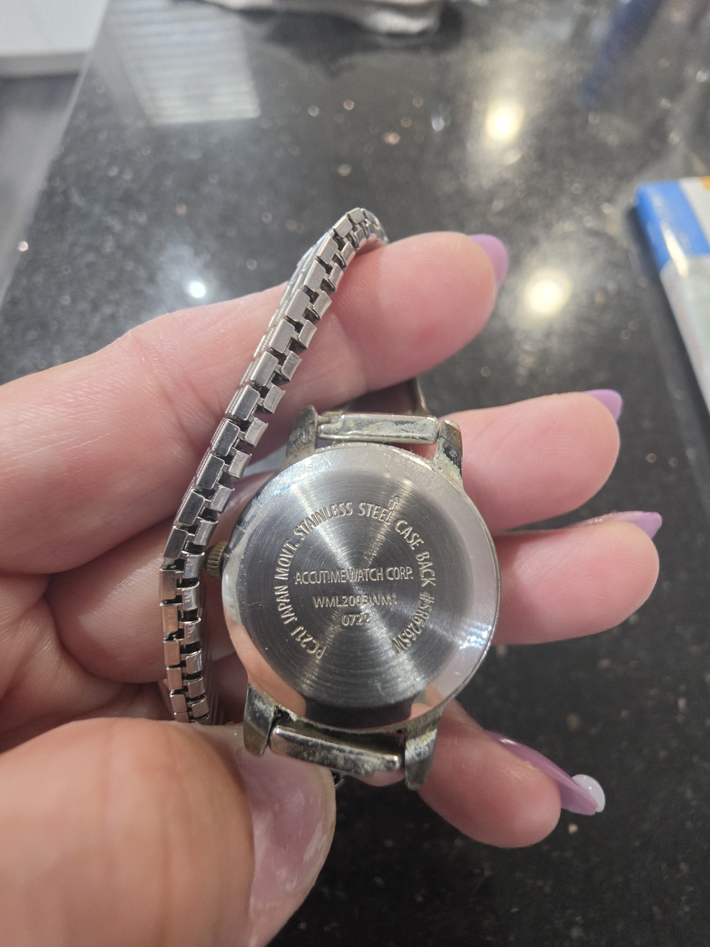 Accutime Silver Stainless Steel Women's Watch Case - Silver